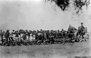 Cotswold Maryborough Vic ca 1915 Buffalo Pitts steam traction engine OLD PHOTO