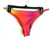Volcom Women’s Red Multicolored Skimpy Bikini Bottom Size Large
