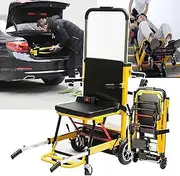 Electric Crawler Stair Climber-Foldable, Manual Stair Climbing Wheelchair, Load Capacity: 356 Pounds, for Easy Moving Heavy Furniture Up/Down Stairs