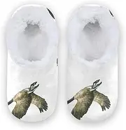 [Caihoyu] House Slippers for Kids Girls Boys Fuzzy Fleece Anti-Slip Rubber Sole Fuzzy Soft House Shoes Indoor Outdoor Winter Bedroom