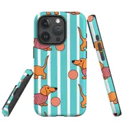 For iPhone 15 Pro Max Case, Shielding Cover, Dachshund Dogs Cute