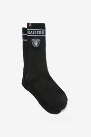 [Factorie] Factorie - Unisex Rib Sock - Lcn - Lcn raiders blk M LCN RAIDERS BLK
