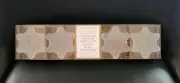 *RARE* Williams Sonoma Frosted Glass Snowflake Tiny Taper Candle Holders Set (4)