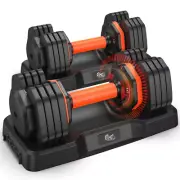 Adjustable Dumbbells Set 25LB, Adjustable Weights 5/10/15/20/25lbs, Adjustable D