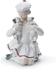 Lladro Girl with Dalmatians Figurines