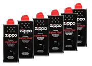6x Zippo Premium Lighter FLUID Cigarette Genuine Petrol Refill 125ml