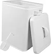 ABOOFAN Multi Function Food Storage Bucket with Spoon Airtight Container for Rice Flour Laundry Spacious Organization for Kitchen Home