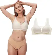 [My Siesta] CloudCuddle Wireless Bra – Ultra-Breathable Mesh, Seamless Comfort – No-Dig Underband & Soft Foam Cups – Lightweight for Lounge & Sleep
