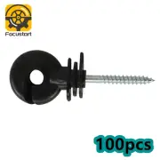 Insulator Socket Tool Adaptor 100Pcs Screw In Electric Fence Insulators+1pcs