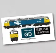 British Rail Class 47 Fridge Magnet 47407 BR Blue Diesel Locomotive Gateshead