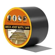 Deck Joist Tape 4" x 50', Butyl Joist Tape for decking, 1 pack 4" x 50'