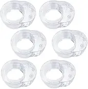 Door Handle Bumper, Hantoc 6 Pack Soft Rubber Door Handle Stopper Transparent Door Stopper Wall Protectors