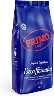[Primo Caffe] Original Cafe Blend Decaffeinated Coffee Beans, 1 kg