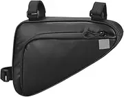 Bike Frame Bag, Triangle Frame Pouch, 10.24x8.66x6.69 Inches Cycling Accessories Organizer, Phone Holder, Tool Storage, Waterproof Design for Road Mountain Biking Outdoor Commuting