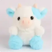 20cm Kawaii Cow Soft Stuffed Plushie Doll Animal Cow Plushie Doll Blue