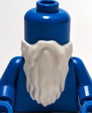 Lego - Minifigure Hair - Long White Beard