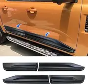 Side Door Body Cladding Moulding Trim for Ford Ranger Next Gen 2022 2023 2024 2025 Accessories, Matte Black Car Exterior Side Body Cladding Kits Protector Trim 4PCS