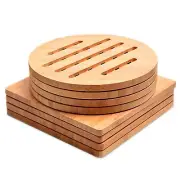 Trivet,Bamboo Trivet,wooBamboo Trivet Kitchen Bamboo Hot Pads Trivet Natural ...