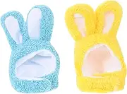 Levemolo 2pcs Cute Rabbit Dog Hats Adorable Decorative Pet Costume Accessories for Dogs for Birthdays and Holidays Design