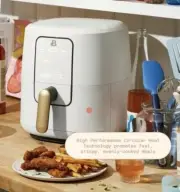 Introducing the Drew Barrymore Beautiful 6 Qt Air Fryer, featuring TurboCrisp