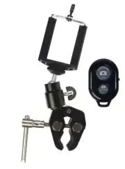 ALZO Smartphone Mount with Ball Head, Clamp and Bluetooth Shutter Release for Ph