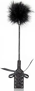 AOXVIA Feather Tickler Crop 16 inch - French Tickler Whip Feather - Faux Feather Tickler for Play - Feather Tickler Cosplay Show