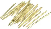 uxcell Acoustic Guitar Fret Wire Guitar Fretboard 20 Fret 2mm Gold Tone for Guitar Fingerboard Replacement, Pack of 40