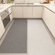 PU Leather Kitchen Floor Rug Non-slip Water-resistant Anti-oil Floor Rug Carpet