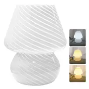 Clora Mushroom Lamp Glass Table Bedside Lamps Night Light Vintage Home Decor - 3 Color