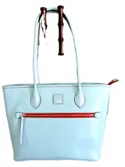 Dooney & Bourke Florentine Leather Tote Satchel PALE BLUE New $398