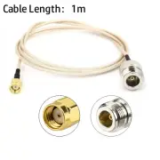 High Grade RG316 Cable N Type Female Socket to RP SMA Male Connector 1m