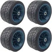 Stgfyxgs Pack of 4 7-inch Wheelbarrow Tires, Multi-purpose Trailer, Replacement for Wheelbarrow Wheels with Solid Tires for Travel, Shopping, Camping