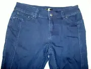 New NWT Womens Prana Pants Carlotta 6 28 Pockets Crop Jeans Dark Blue Indigo Str