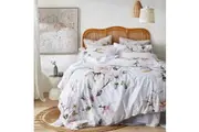 MyHouse Elle Bed Quilt Cover Set - White - Double