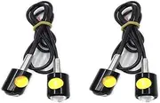 4 Pieces 6500k Motorcycle Turn Signals LED Mini Stalk Amber Lamp for Most 12V Motorcycles, Scooters