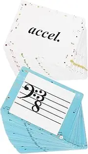 80pcs Music Note Flash Cards Durable Music Education Flashcards for Rhythm Instruction for Piano Violin Learning