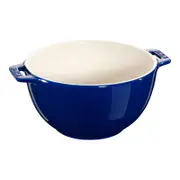 Staub 18cm Ceramic Round Salad Bowl w/ Handle - Dark Blue