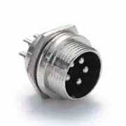 Seismic Audio NEW Male MINI XLR Panel Mount Connector - 5 PIN