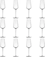 Bormioli Rocco Inalto Uno Champagne Flute - 285ml - Pack of 12 Drinking Glasses
