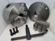 New 5" dia. 3-jaw chuck with 1-1/2"-8 adapter for Logan 9"-10" lathes