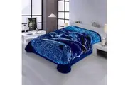 Bedding King Super Soft 3kg 200 x 230 Mink Blanket - Blue Whale