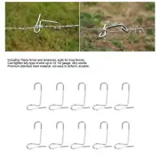 10Pcs Fence Wire Tightener Barb Tensioner Twisting Tool Stainless Steel