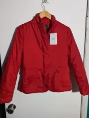 NWT WOMEN'S THEORY BLAZER PUFFER JACKET, SIZE: S, COLOR: PEPPERCORN (J550)