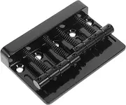 Kisangel Professional Electric Bass Bridge Replacement Bridge Tailpiece with Roller Saddle Compatible with Standard Guitar Models Accessory for Guitarists Design