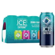 Sparkling Ice +Caffeine Variety Pack, Flavored Water, Zero Sugar,...
