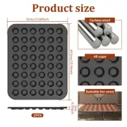 2Pcs Mini Muffin Pan Metal Muffin Baking Pan 48 Cup Mini Muffin Tin guFTq