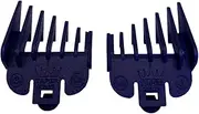 Taper King Hair Clipper Guide Comb Guard Set - Fool Proof Tapers & Fades at Home! Sapphire (#1/2 to #3) - Compatible with Wahl/Conair Clippers!
