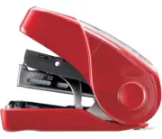 MAX Flat Clinch Mini Stapler HD-10FL3, Red