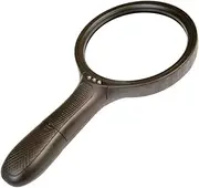 FOYTOKI Lighted Magnifying Glass with LED Lights Ergonomic Handheld Magnifier for Reading Hobbyists and Professionals Scratch Resistant Lens Comfortable Grip Design