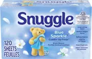 Blue Sparkle Fabric Softener Dryer Sheets, 120 Count